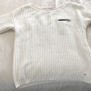 White, Tommy Hilfiger sweater, size medium